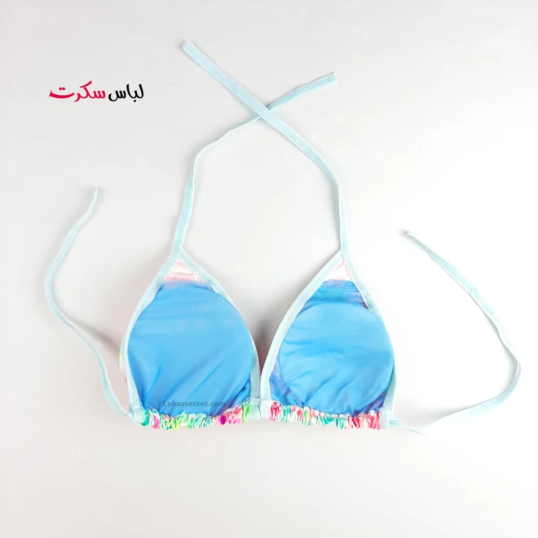 بیکنی گره ای گلدار ls0122 — تصویر ۴