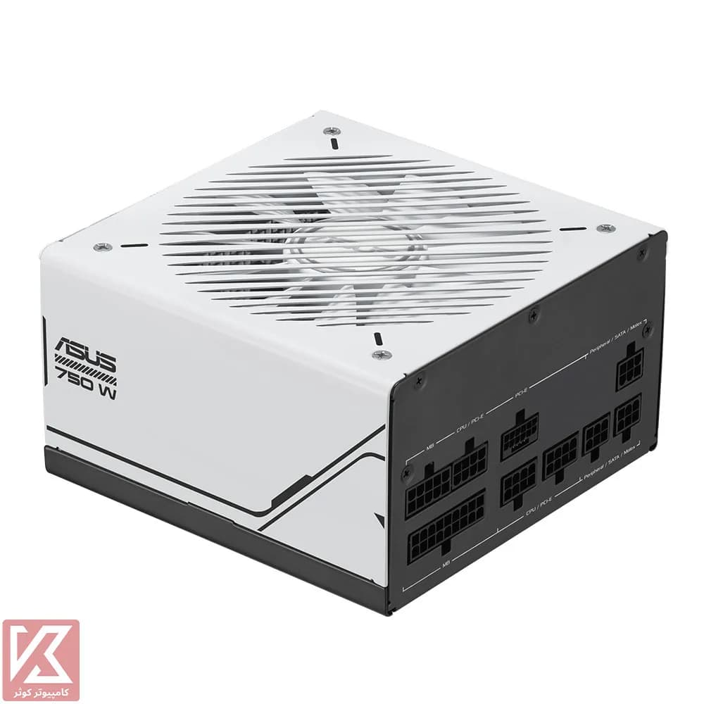پاور ایسوس 750 وات فول ماژولار مدل Prime 750W Gold (با پک پلمپ) — تصویر ۳
