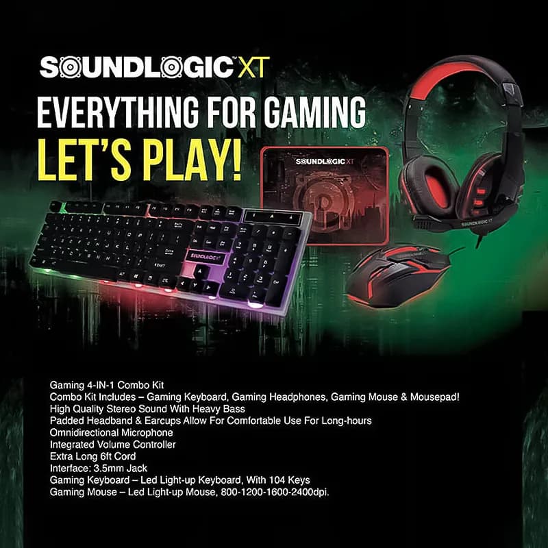 ست گیمینگ ساندلاجیک مدل LIGHTUP 4-in-1 Gaming — تصویر ۶