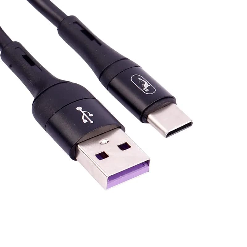 کابل شارژ USB به تایپ سی 3A فست اسکای دلفین S06T طول 1 متر سفید – حراج — تصویر ۲