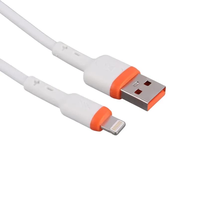 کابل شارژ USB به لایتنینگ 3A فست اسکای دلفین S09L طول 1 متر سفید – حراج — تصویر ۲