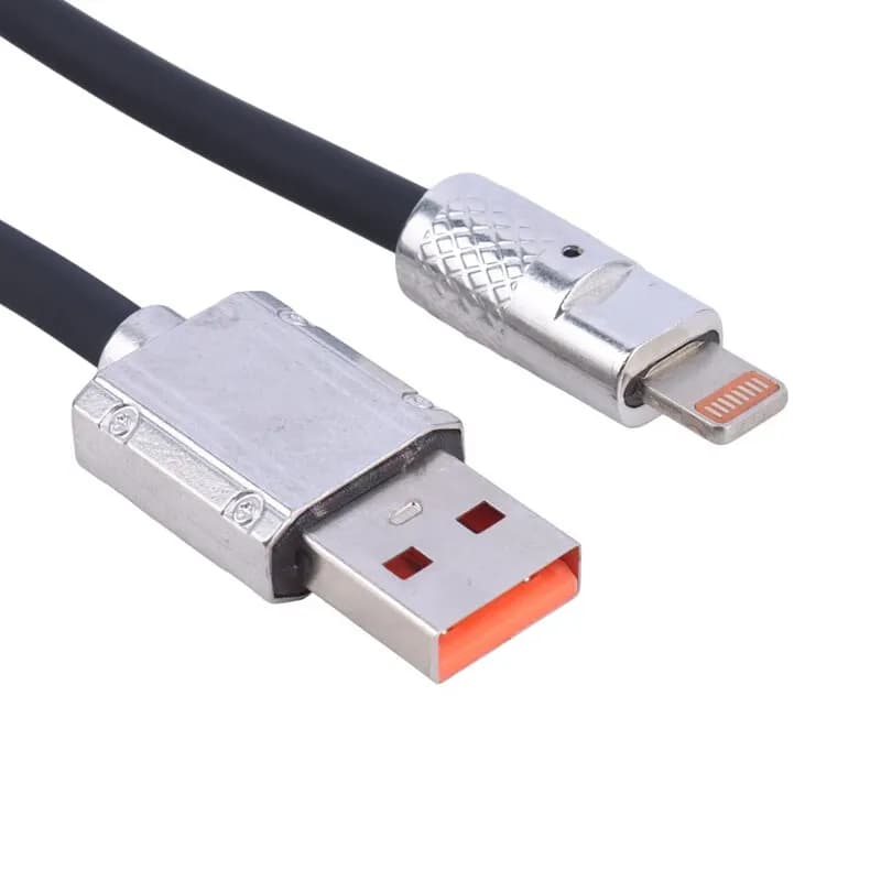 کابل شارژ USB به لایتنینگ 2.4A فست اسکای دلفین S36L طول 1 متر مشکی – حراج — تصویر ۲
