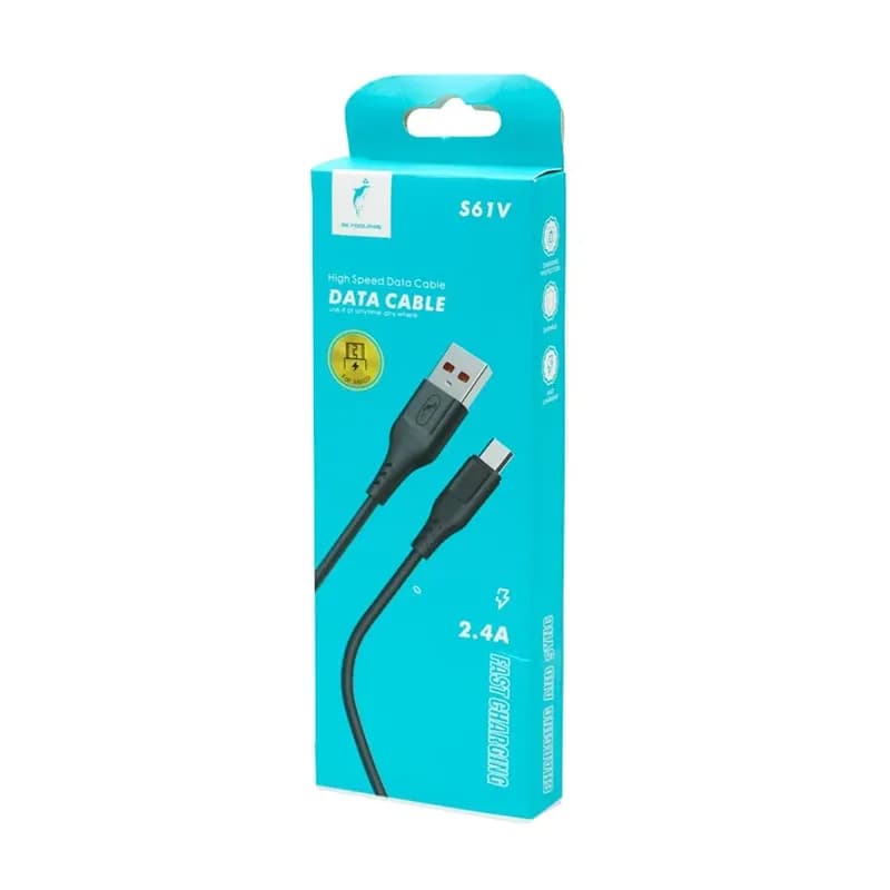 کابل شارژ USB به میکرو 2.4A فست اسکای دلفین S61V طول 1 متر مشکی – حراج — تصویر ۳