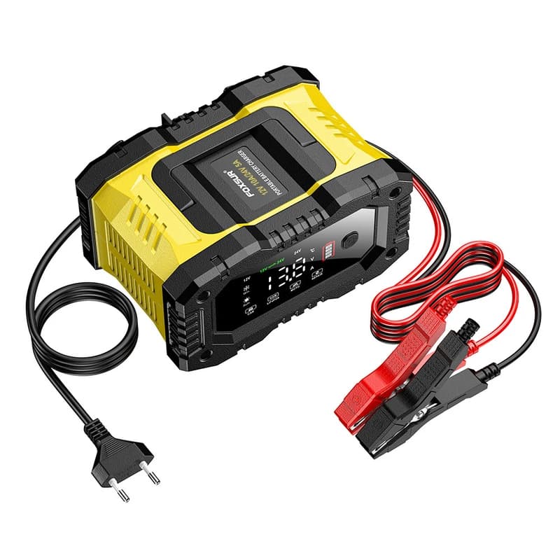 شارژر چند منظوره هوشمند باتری موتورسیکلت و خودرو فاکسور FOXSUR مدل 12V10A-24V5A — تصویر ۵