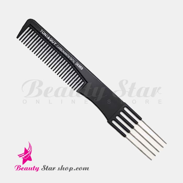 شانه کربن آنتی استاتیک پنج دم فلزی تونی اند گای مدل 06969 — تصویر ۲