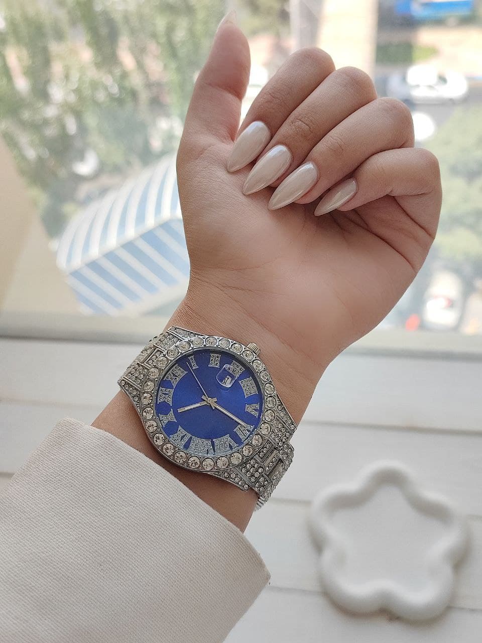 ساعت زنانه جدید پرنگین رنگ ثابت کیفیت عالی دارای رنگ بندی متنوع کد 1923611 — تصویر ۳