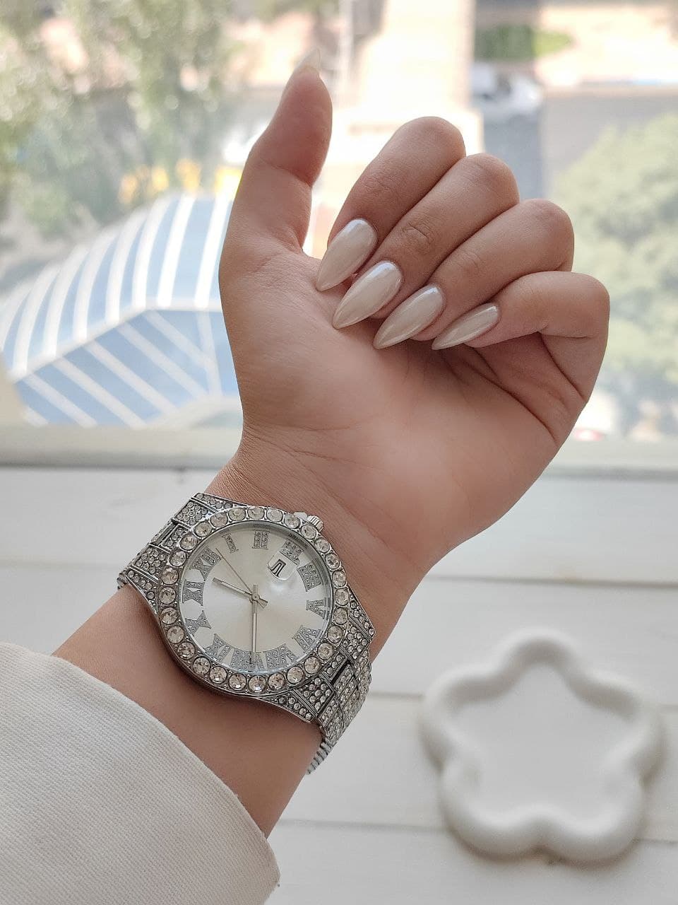 ساعت زنانه جدید پرنگین رنگ ثابت کیفیت عالی دارای رنگ بندی متنوع کد 1923611