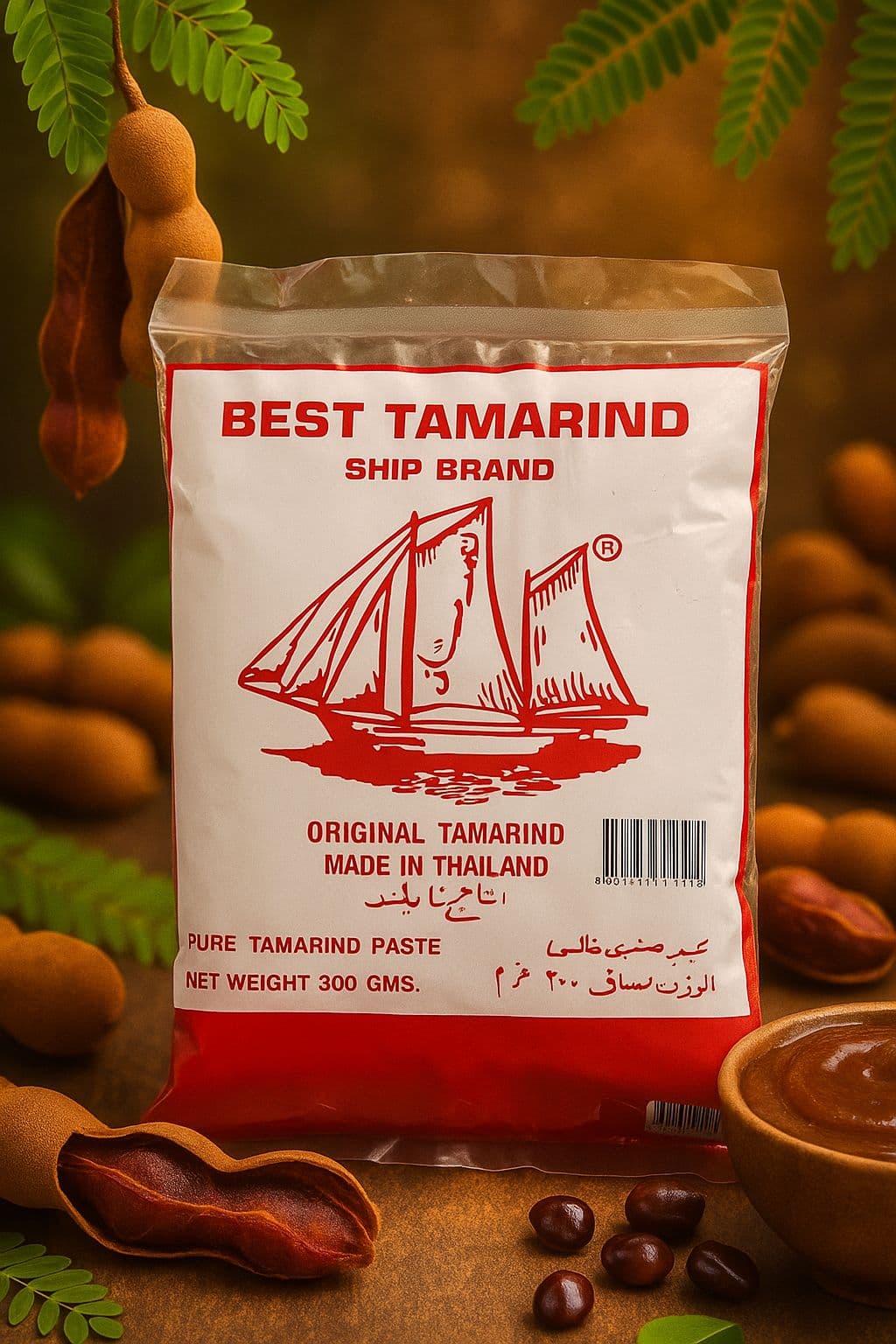 تمر هندی کشتی (پلاستیک شفاف) اصلی درجه 1 — تصویر ۴