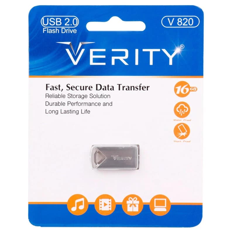 فلش وریتی فلزی مدل V820 ظرفیت 16 گیگابایت — تصویر ۲