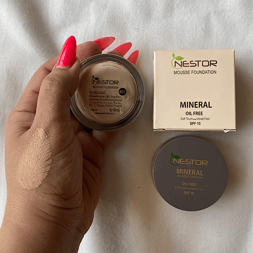کرم پودر فشرده (موس) نستورNESTOR MOUSSE FOUNDATIONحجم 25گرم