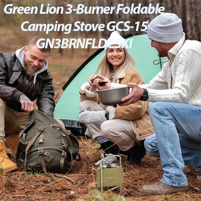 گاز مسافرتی گرین لاین Green Lion مدل GCS-15 تاشو سه شعله — تصویر ۹