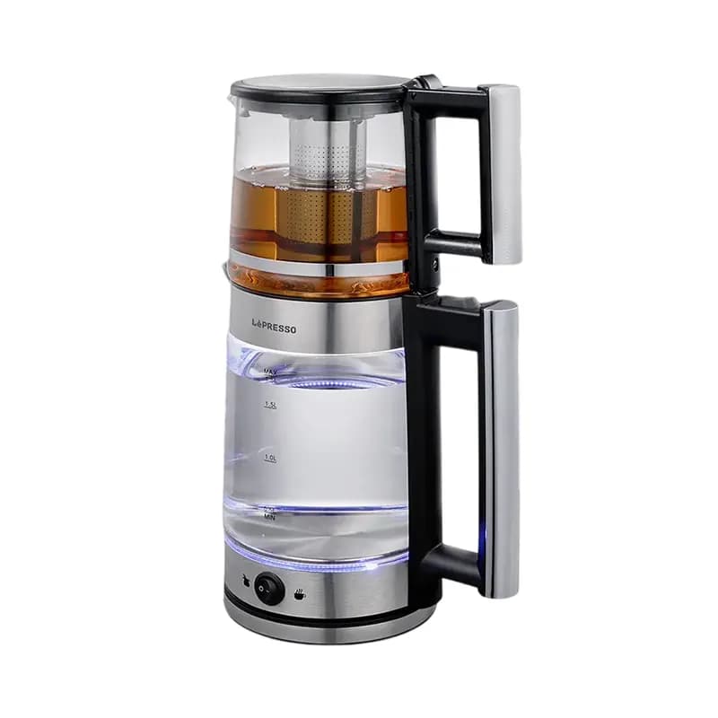 چای ساز برقی لپرسو Lepresso اصل مدل LPCFFM0020 طراحی شفاف — تصویر ۹