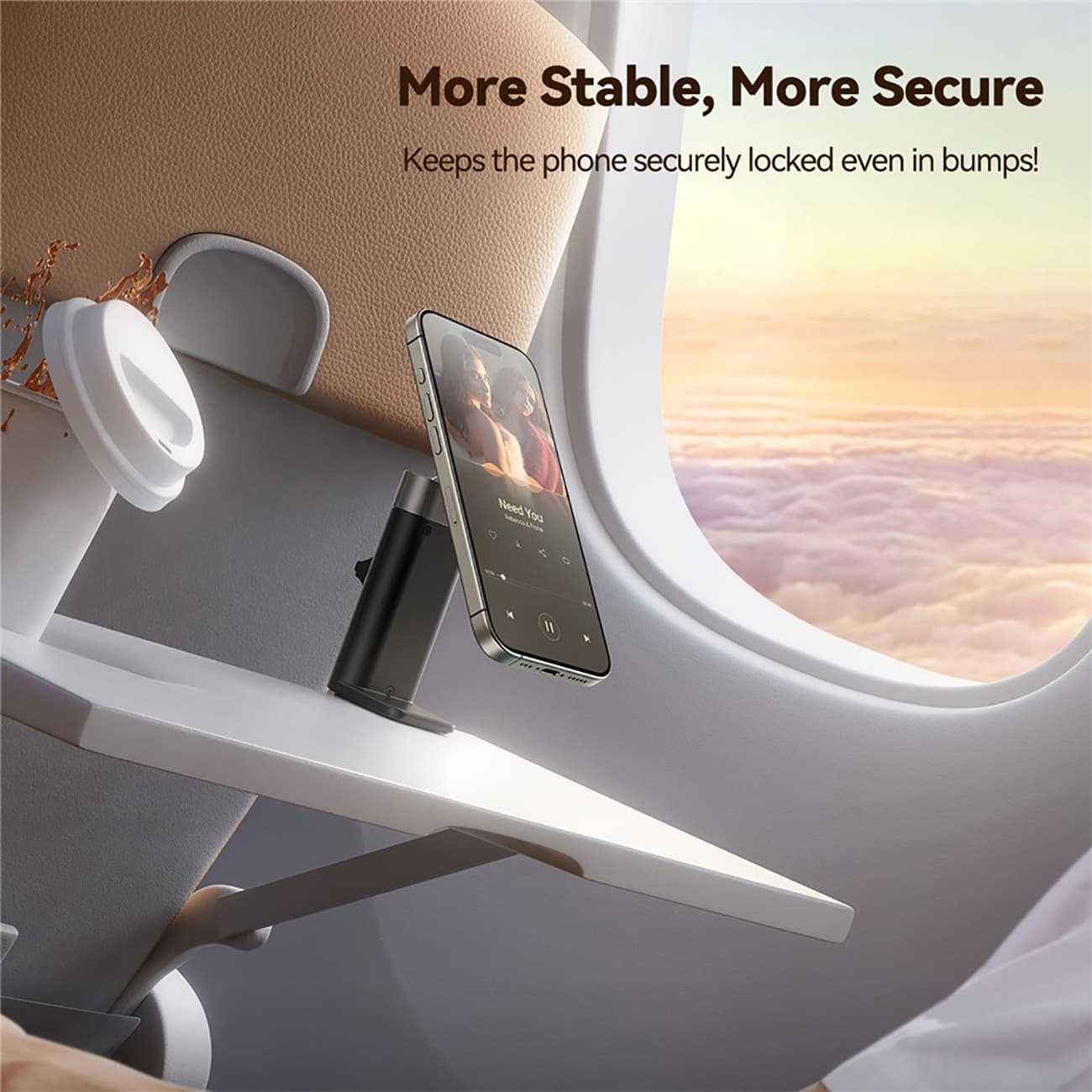 هولدر موبایل مگنتی جویروم JOYROOM مدل JR-ZS413 برای لبه میز و تخت — تصویر ۵