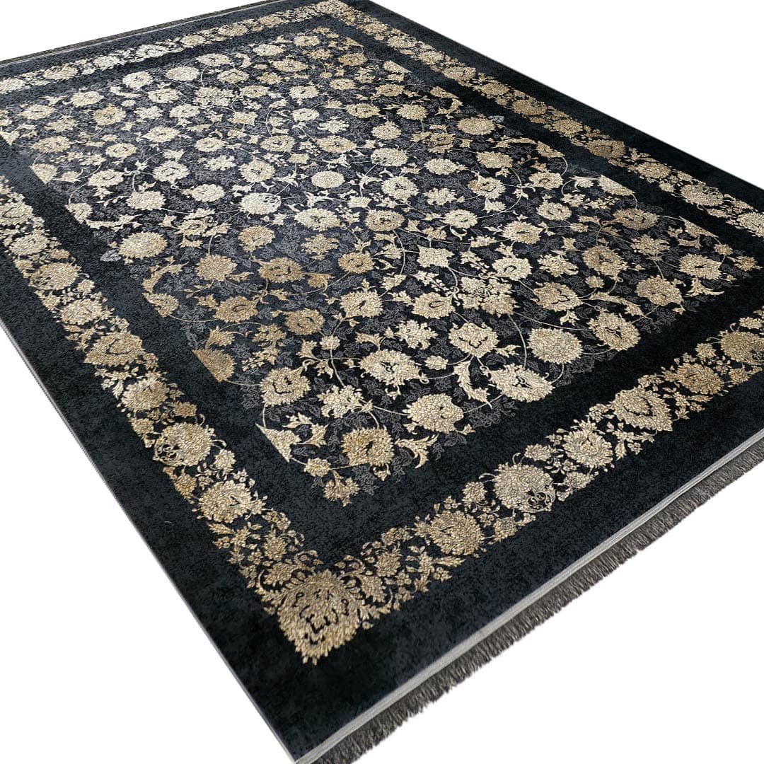 فرش وینتیج افشان طرح لیانا 700 شانه تراکم 2550 کد 27F720125