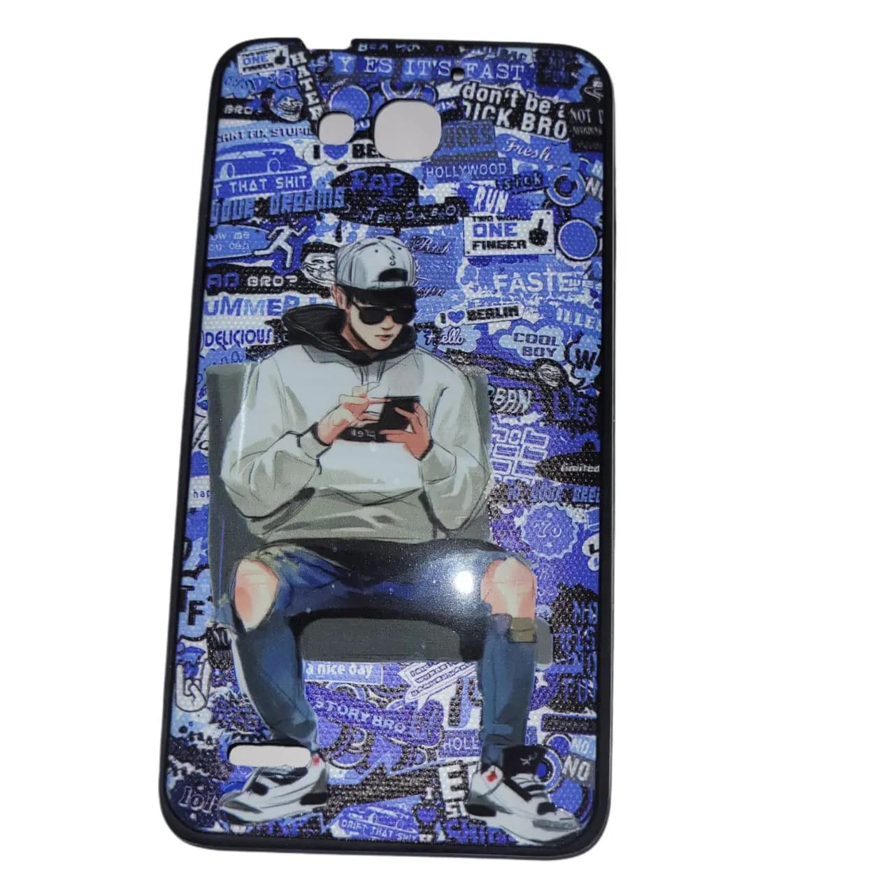قاب محافظ کاور طرح دار موبایل هوآوی Honor 3X G750 — تصویر ۲