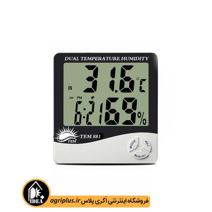 دستگاه دما و رطوبت سنج ماکزیمم و مینیمم TEM-۸۸۱ — تصویر ۲