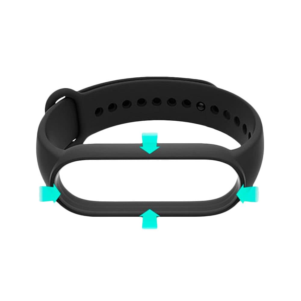 بند سیلیکونی مناسب برای شیائومی Mi Band 5/6 رنگ مشکی — تصویر ۲