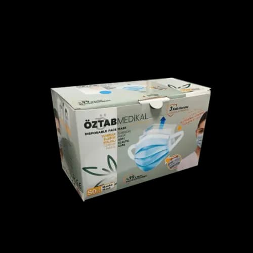 ماسک پزشکی 3 لایه ملت بلون اوزتاب 50 عددی — تصویر ۲
