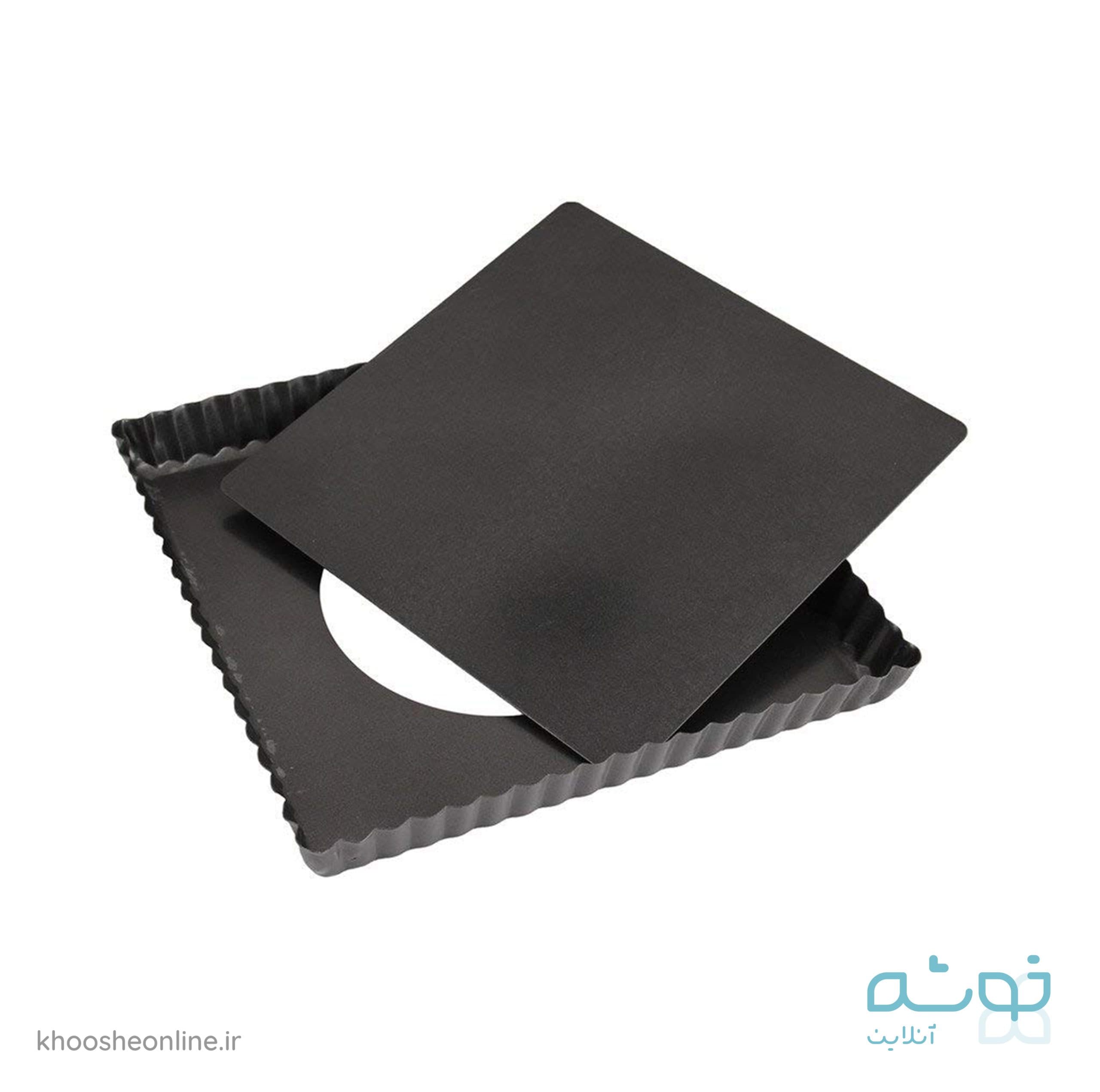 قالب تفلون تارت مربع کف جدا 21.5 سانت