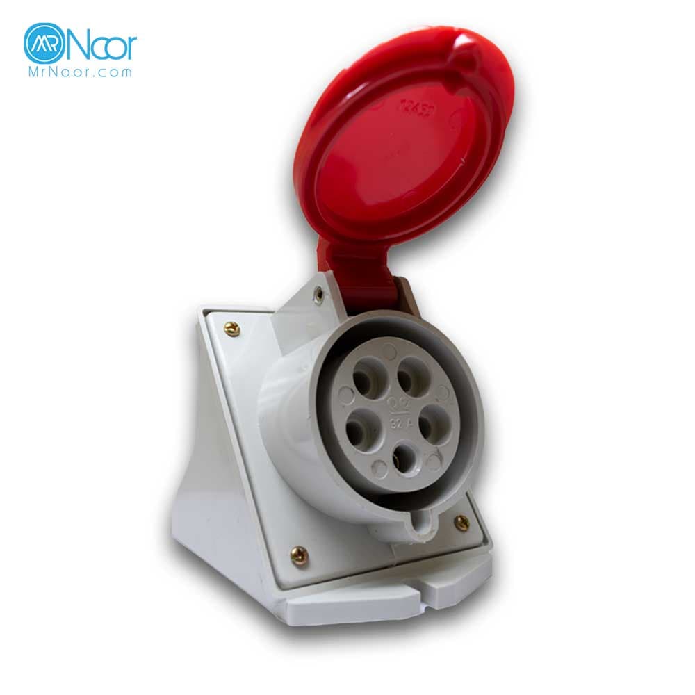 سوکت صنعتی 32×5 مادگی ثابت پارت الکتریک 606