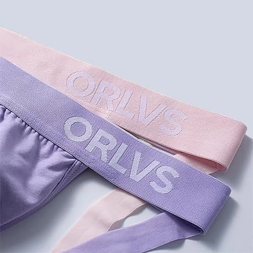 شورت مردانه Jockstrap اورجینال برند ORLVS فانتزی پشت باز 2 بند — تصویر ۶