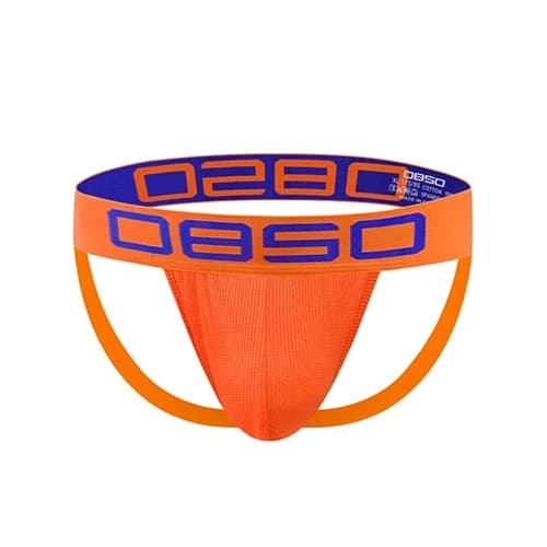 شورت مردانه Jockstrap اورجینال برند 0850 (BS) – ORLVS فانتزی پشت باز 2 بند نارنجی — تصویر ۴