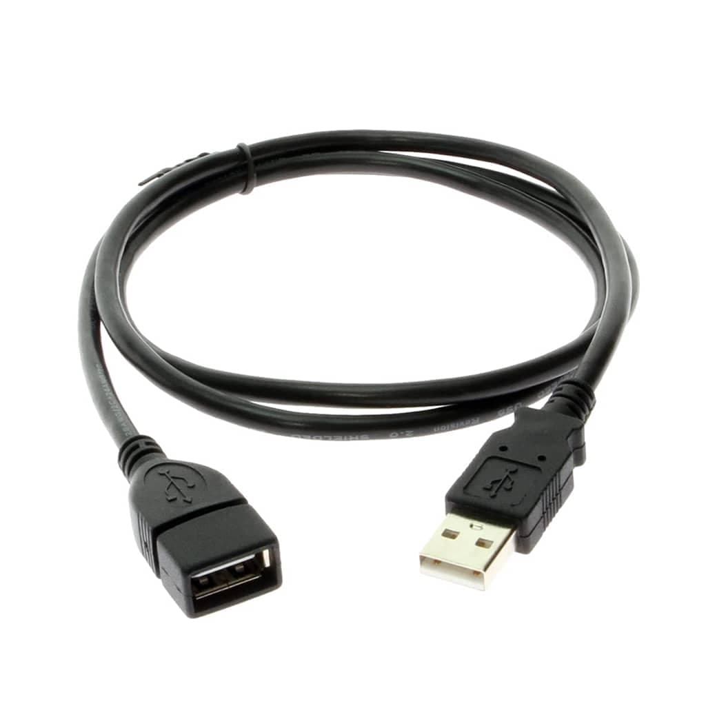 کابل افزایش طول 50 سانتی USB ( ابی شیلد دار )