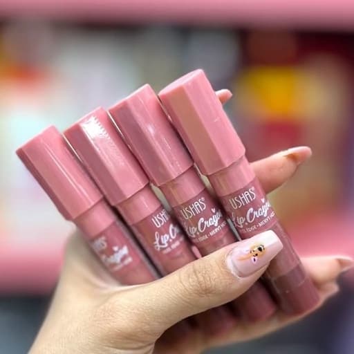 رژ گونه 4 طبقه صورتی لاو کیک مات فانتزی گوگولی پینترستی کیفی کوچک مینی مسافرتی رژلب مینی کیوت رژ و رژگونه طبقاتی — تصویر ۶