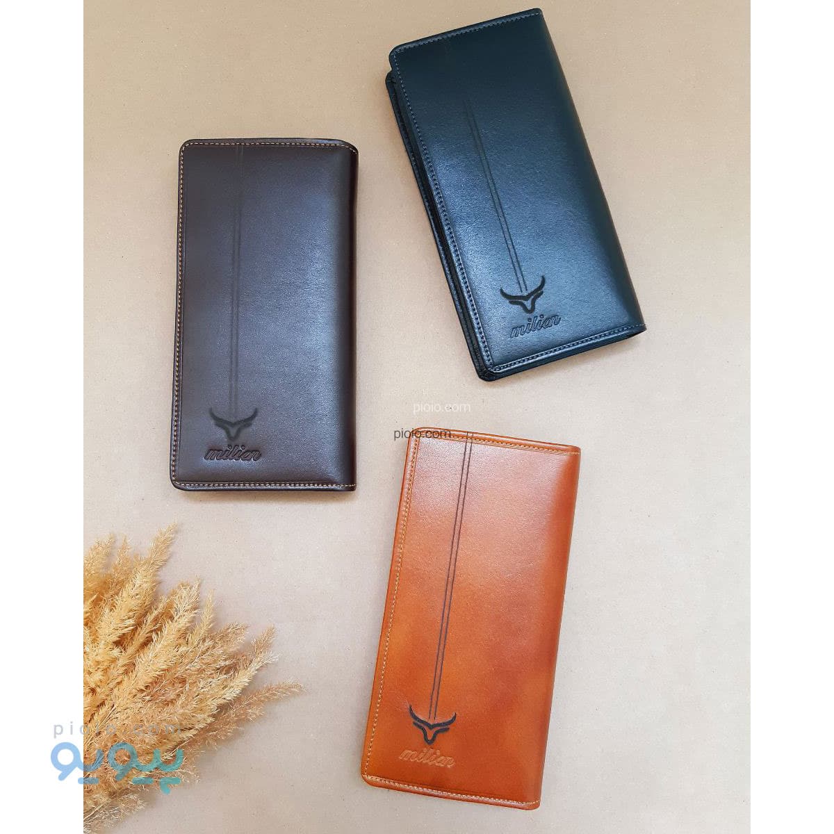 کیف پول مردانه بلند کتی چرم طبیعی تک وعمده