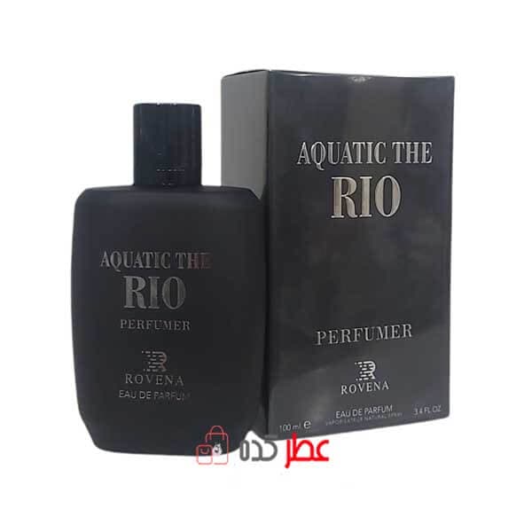ادکلن مردانه روونا جیو مشکی Rovena Aquatic The Rio حجم 100 میل “جورجیو آرمانی جیو پارفومو”
