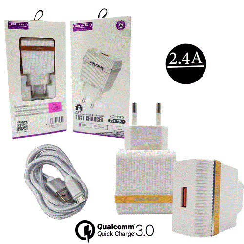 شارژر دیواری فست شارژ کلومن مدل KC-H905 به همراه کابل Type-C