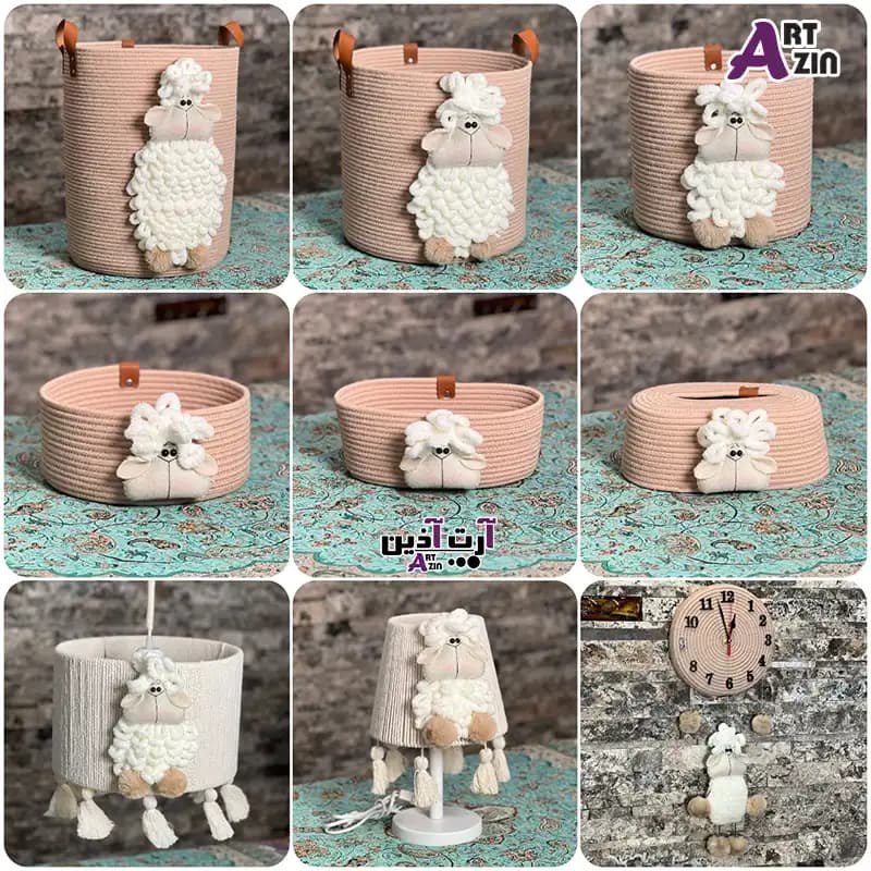 سرویس سیسمونی دخترونه کامل اتاق نوزاد دختر قیطان دوزی 4 تکه طرح عروسک ببعی – کد: 879 — تصویر ۲
