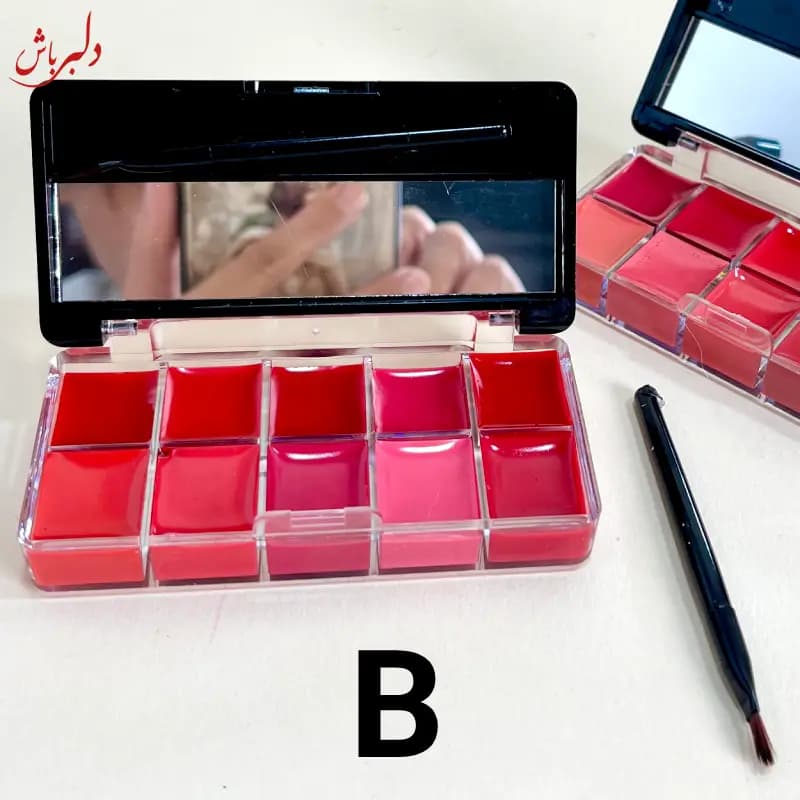 پالت رژلب ۱۰ رنگ دایسل — تصویر ۳