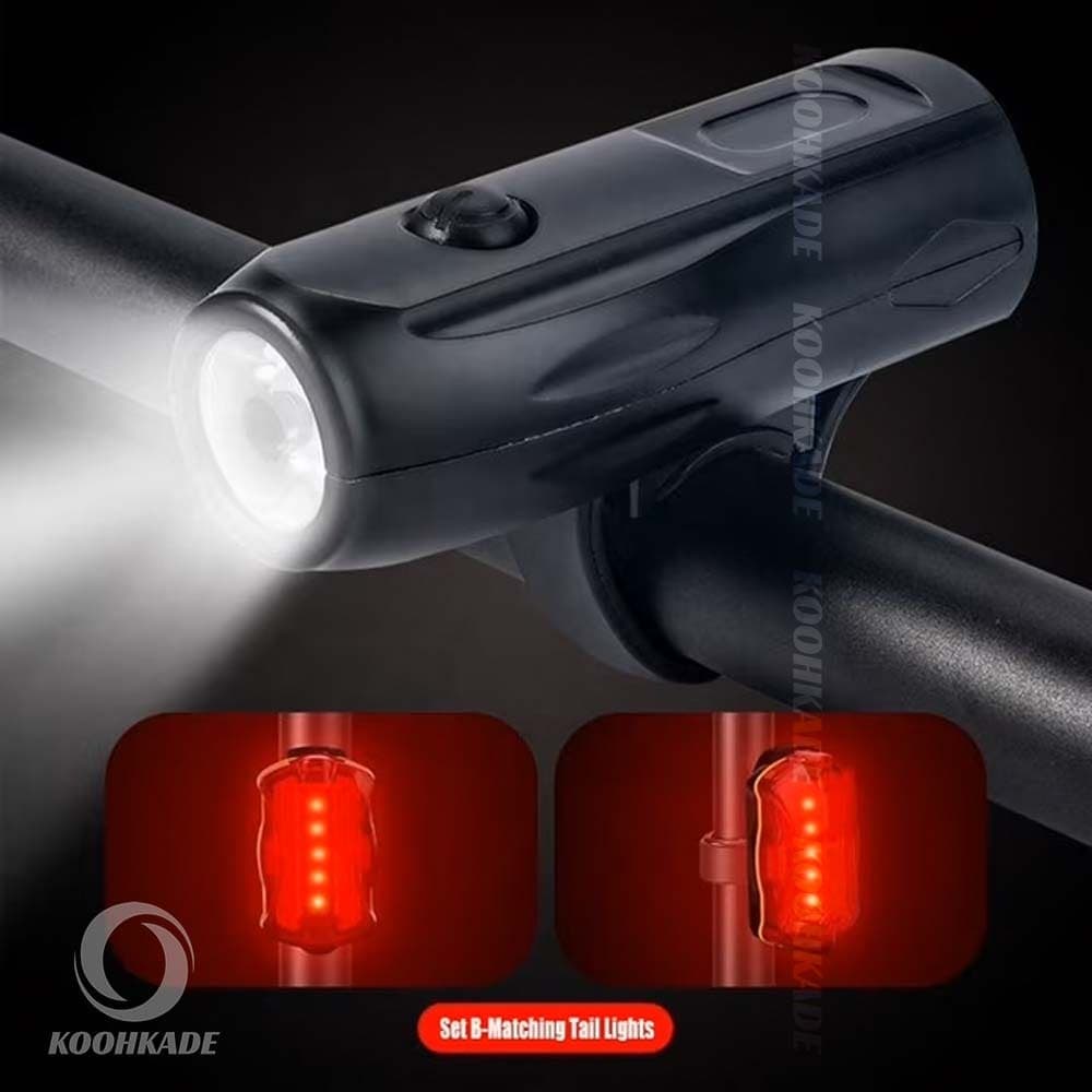 چراغ دوچرخه عقب و جلو QIXUN کد QX-T0798 — تصویر ۷