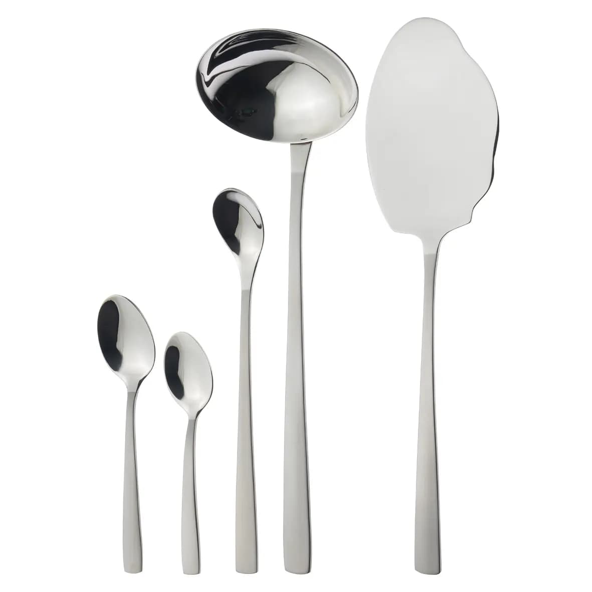 سرویس قاشق چنگال 57 پارچه فلورانس استیل مات و براق (سندبلاست) جعبه کادویی ناب استیل — تصویر ۸