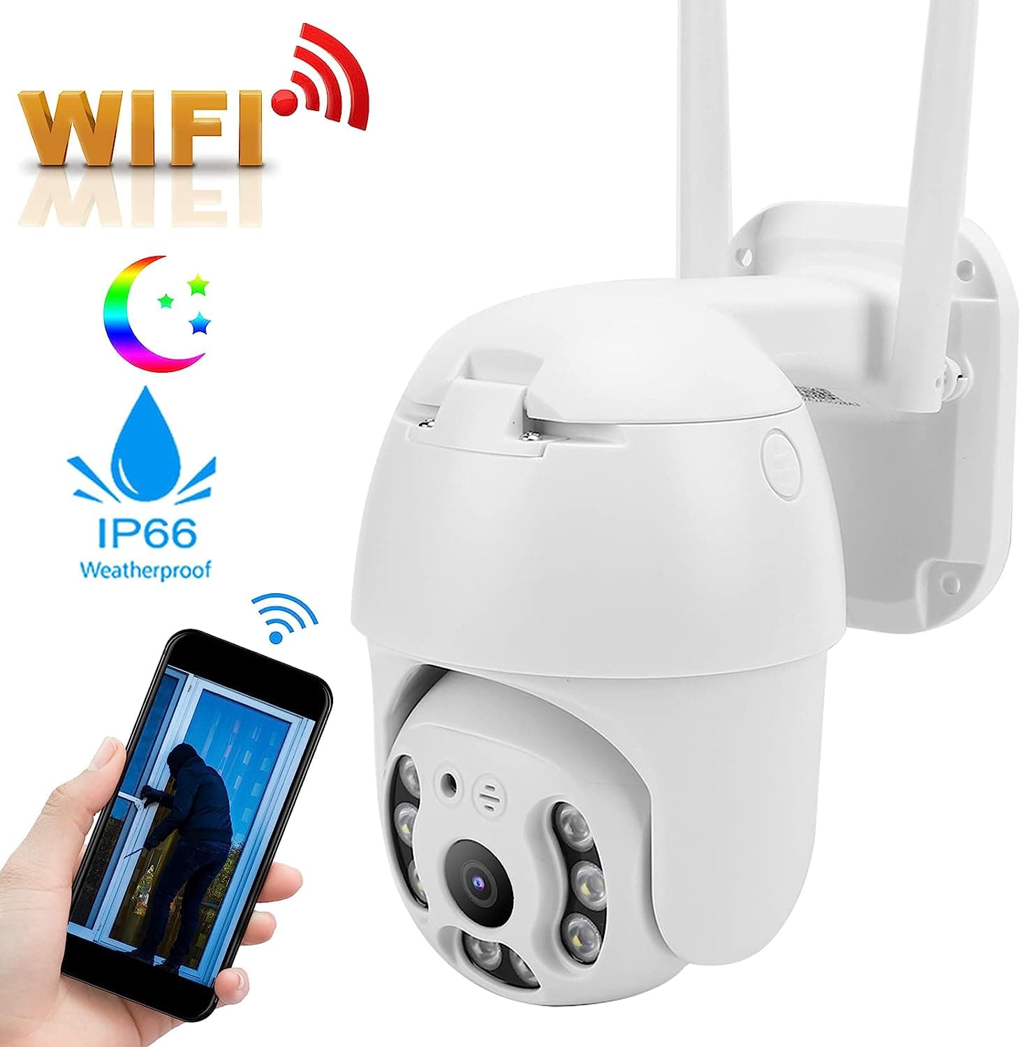 دوربین هوشمند وای فای مدل WiFi Smart Camera IPC-V380-Q8-1 — تصویر ۳
