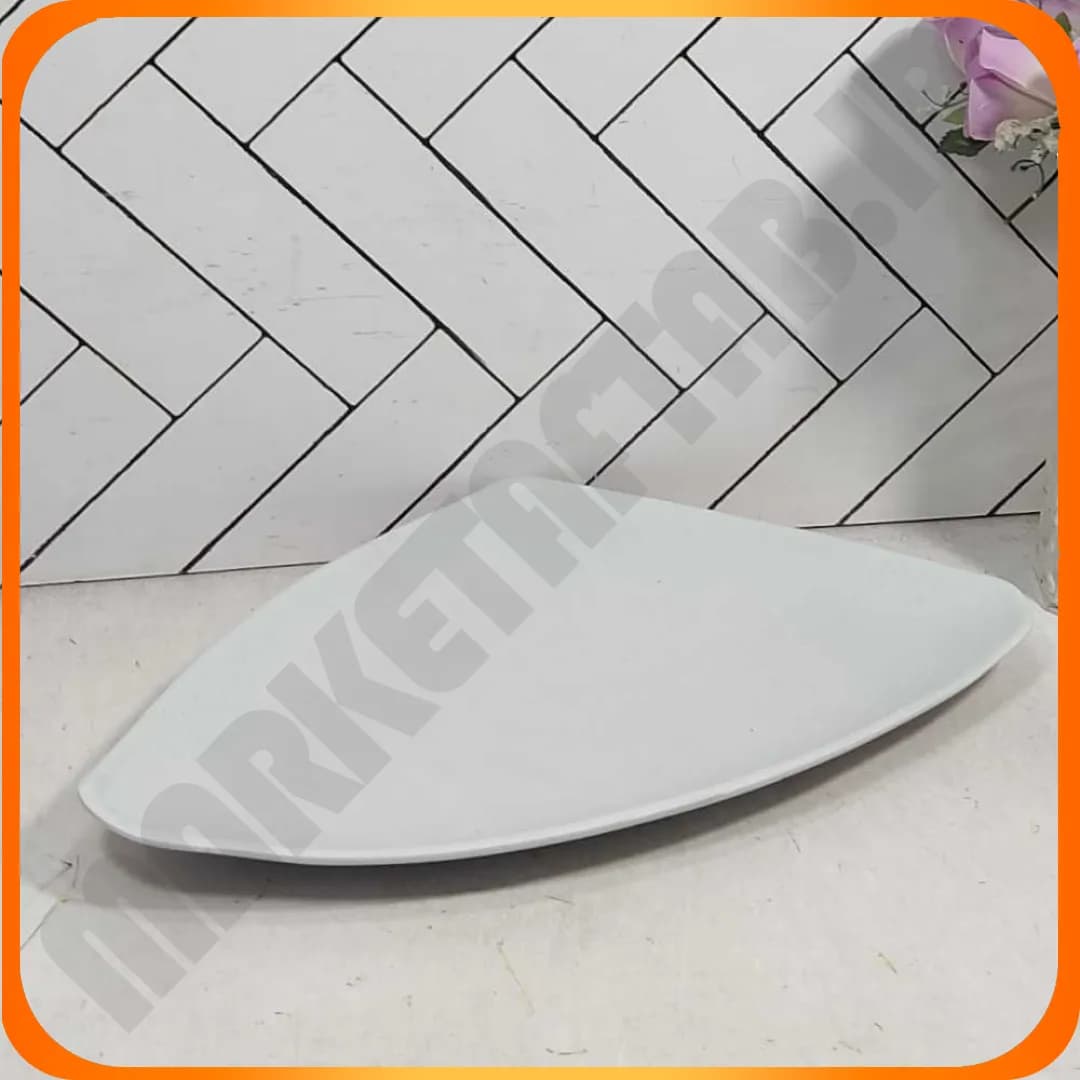 بشقاب مثلث 840014 لرد سفید مهروز