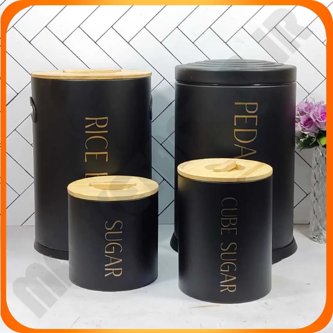 سرویس کاردینال 4 پارچه 40214014 استوانه مشکی سام ست — تصویر ۲
