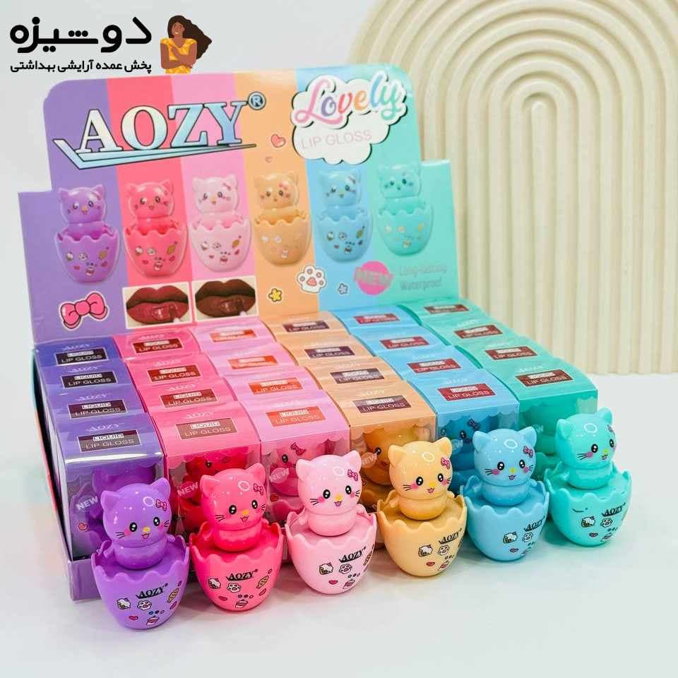 رژ لب جامد و مایع AL041 دوطرفه گربه AOZY — تصویر ۲