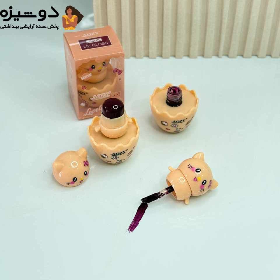 رژ لب جامد و مایع AL041 دوطرفه گربه AOZY — تصویر ۸