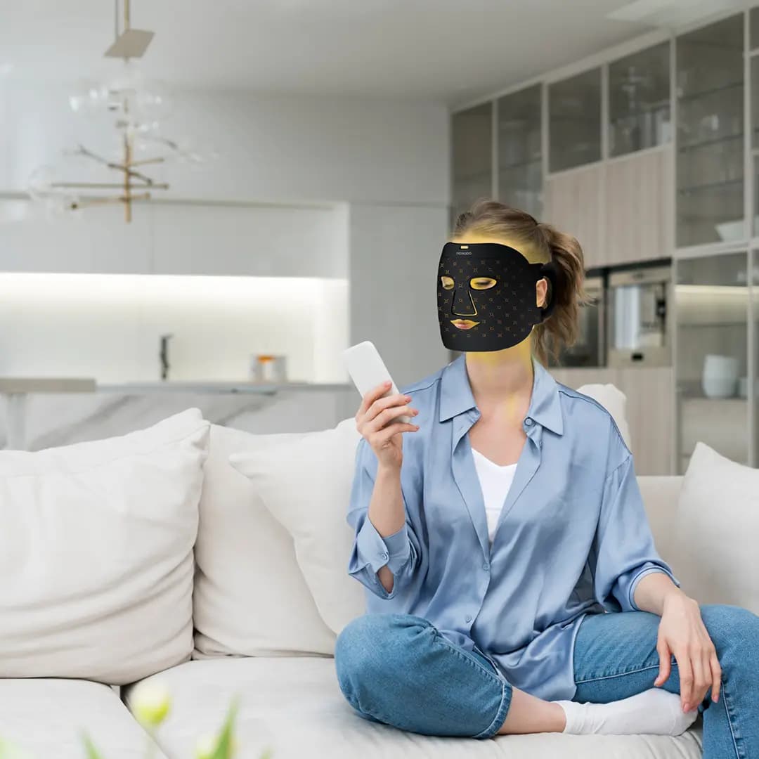 ماسک نور درمانی صورت پورودو | Porodo Red Light Therapy Face Mask — تصویر ۳