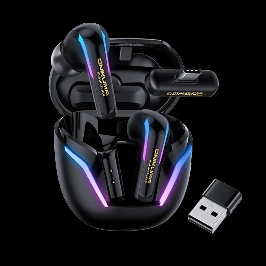 هنذفری بلوتوثی گیمینگ اونیکوما مدل Onikuma TWS T27 Black — تصویر ۲