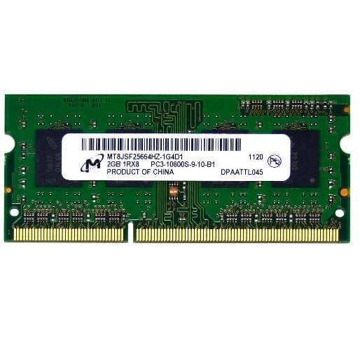 رم لپ تاپ Micron 1GB مدل PC3 باس ۱۰۶۰۰S — تصویر ۳