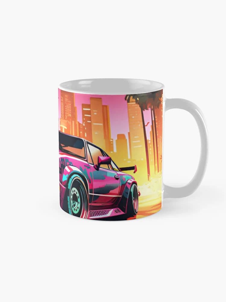 ماگ گیمینگ طرح GTA Sports Car Poster — تصویر ۳
