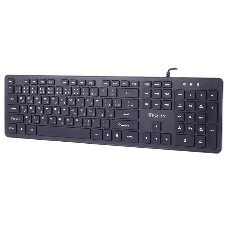 کیبورد سیم دار وریتی VERITY مدل V-KB6137 — تصویر ۱۰