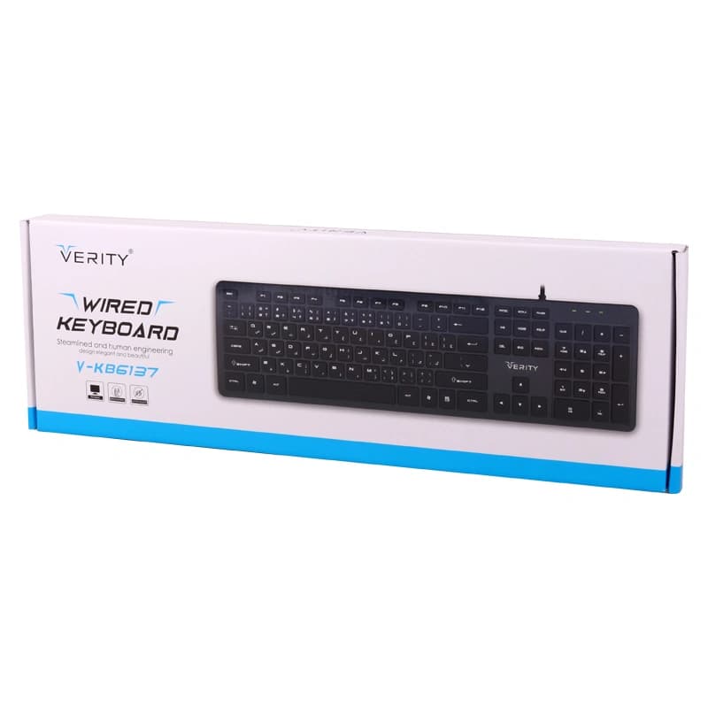 کیبورد سیم دار وریتی VERITY مدل V-KB6137 — تصویر ۱۱