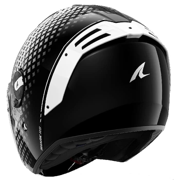 کلاه کاسکت بدون فک SHARK مدل RS JET STRIDE BLACK WHITE BLACK — تصویر ۴