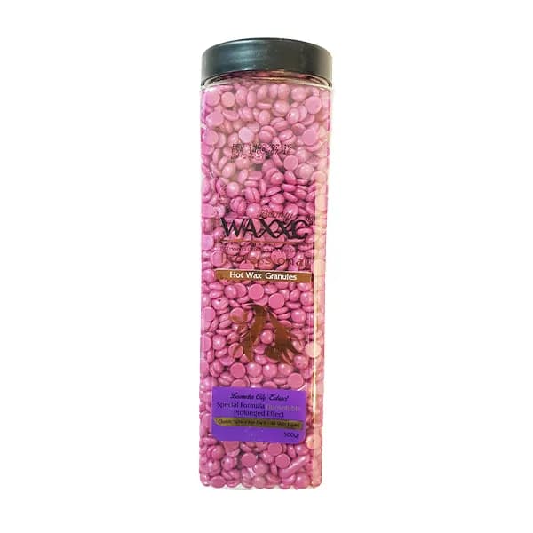 وکس عدسی صدفی حاوی عصاره روغنی لوندر 500 گرمی برند وکسی WAXXC ( رنگ صورتی )