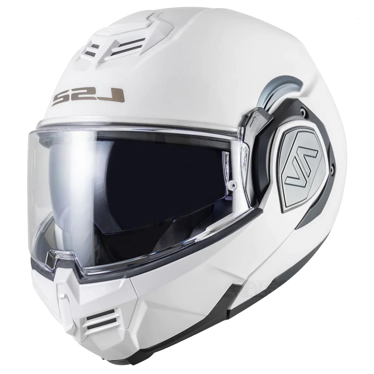 کلاه کاسکت ال اس 2 فول متحرک مدل ADVANT-SOLIDWHITE