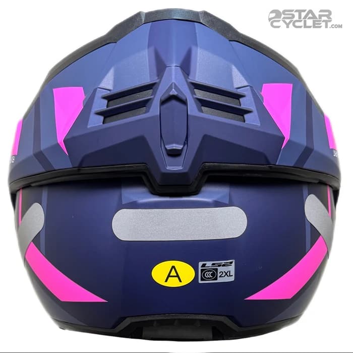 کلاه کاسکت فول متحرک ال اس 2 مدل ADVANT 906 MATT BLUE FLUO PINK — تصویر ۸
